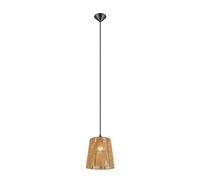 Suspendue à Manger Rond Ø24 CM Papier Braun E27 Pendelleuchte Blendarm Moderne