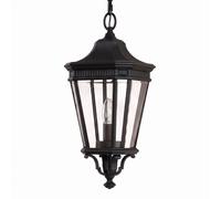 Suspendue Noir Résistant aux Intempéries Réglable Rustique Lampe Terrasse Jardin