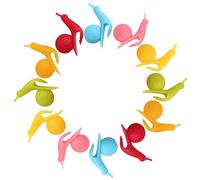 Suspendus Thé Sac Nouveau Mignon Coloré Escargot Forme Silicone Titulaire Tasse Tasse Couleurs De Bonbons Cadeau Set (12 pcs)