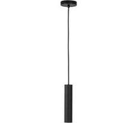 Suspension 1 lampe 6x6x28 cm en acier noir - ALIK