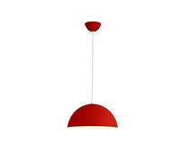Suspension 1 lumière et Abat-Jour créatif en métal Semi-Circulaire Simple, Lampes suspendues de Couleur, Base E27 réglable, éclairage Industriel pour îlot de Cuisine