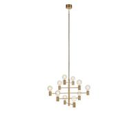 Suspension 10 lampes laiton culot E27 60W - Markslöjd - Paris