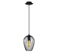 Suspension Ø16Cm E27 Noir Lampe Vintage Lampe Suspendue