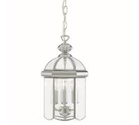 Suspension Ø21,8 Cm 3-Flamme E14 En Chrome Lampe Suspendue Classique Cuisine