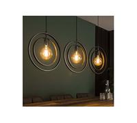Suspension 3 lampes 130x40x150 cm en métal gris foncé - AMP