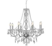 Suspension 8X E14 Ø74Cm En Chrome Luminaire Plafond Lustre Éclairage Intérieur