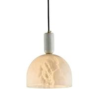 Suspension à Une tête avec culot E27, Lustre élégant et Simple, Lampe Suspendue en marbre en Forme de Bol, Montage encastré, éclairage de Plafond décoratif pour café