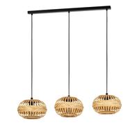 Suspension A1 E27 3X40W en acier noir 960x260x1100mm