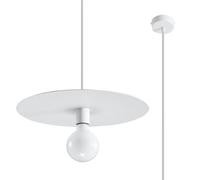 Suspension Acier Blanc E27 1 Flavio
