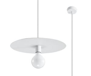 Suspension Acier Blanc E27 1 Flavio