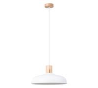 Suspension Acier Blanc E27 1 Indy