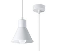 Suspension Acier Blanc E27 1 Taleja