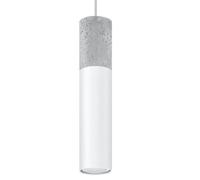 Suspension Acier Blanc/Gris GU10 1 Borigio