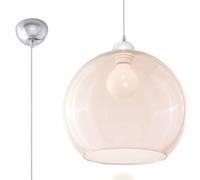 Suspension Acier Champagne E27 1 Ball