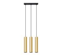 Suspension Acier Éclat Doré GU10 3 Lagos