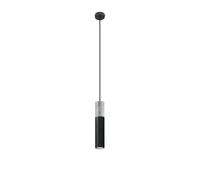 Suspension Acier Gris/Noir GU10 1 Borigio