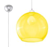 Suspension Acier Jaune E27 1 Ball