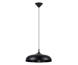Suspension Acier Noir E27 1 Gina