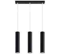 Suspension Acier Noir GU10 3 Lagos Line