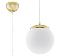 Suspension Acier Or/Blanc E27 1 Ugo 20