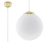 Suspension Acier Or/Blanc E27 1 Ugo 30