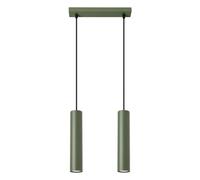 Suspension Acier Vert Olive GU10 2 Lagos