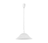 Suspension ALESSANDRA E27 1X60W en matière synthétique blanc D380mm