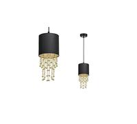 Suspension ALMERIA BLACK/GOLD 1xE27 MLP6439 Milagro