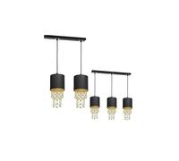 Suspension ALMERIA BLACK/GOLD 3xE27 MLP64400 Milagro