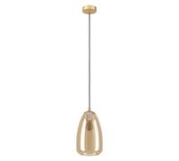 Suspension ALOBRASE E27 1X40W en acier laiton brossé D200mm