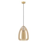 Suspension ALOBRASE E27 1X40W en acier laiton brossé D300mm