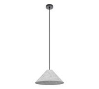 Suspension ALSAGER E27 1X40W en acier noir D410mm