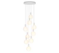 Suspension Alumina Nine Pendant with Sphere V canopy powder-coated steel HxØ 2x25cm