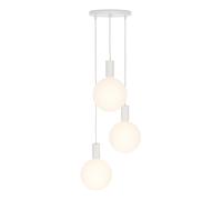 Suspension Alumina Triple Pendant with Sphere V canopy powder-coated steel HxØ 2x25cm