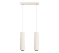 Suspension Aluminium Beige GU10 2 Karbon