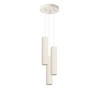 Suspension Aluminium Beige GU10 3 Karbon