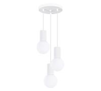 Suspension Aluminium Blanc G9 3 Halo