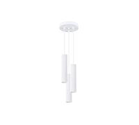 Suspension Aluminium Blanc GU10 3 Karbon