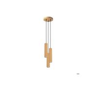 Suspension Aluminium Doré GU10 3 Karbon