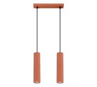 Suspension Aluminium Ocre Rouge GU10 2 Karbon
