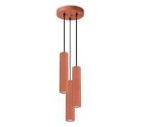 Suspension Aluminium Ocre Rouge GU10 3 Karbon