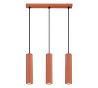 Suspension Aluminium Ocre Rouge GU10 3 Karbon Line