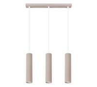 Suspension Aluminium Taupe GU10 3 Karbon