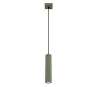 Suspension Aluminium Vert Olive GU10 1 Karbon