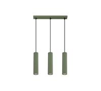Suspension Aluminium Vert Olive GU10 3 Karbon Line
