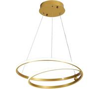 Suspension annulaire, plafonnier en acrylique, lampe linéaire réglable, compatible avec salon, salle à manger, chambre à coucher, plafonnier