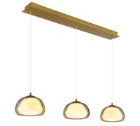 Suspension, applique, plafonnier, LED, verre ambré, intensité variable, style moderne, H 150 cm