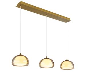 Suspension, applique, plafonnier, LED, verre ambré, intensité variable, style moderne, H 150 cm