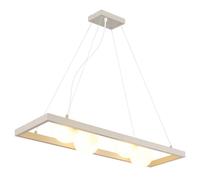 Suspension, applique, plafonnier, métal couleur sable, verre opale mat, longueur 150 cm