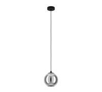 Suspension ARISCANI E27 1X40W en acier noir D200mm